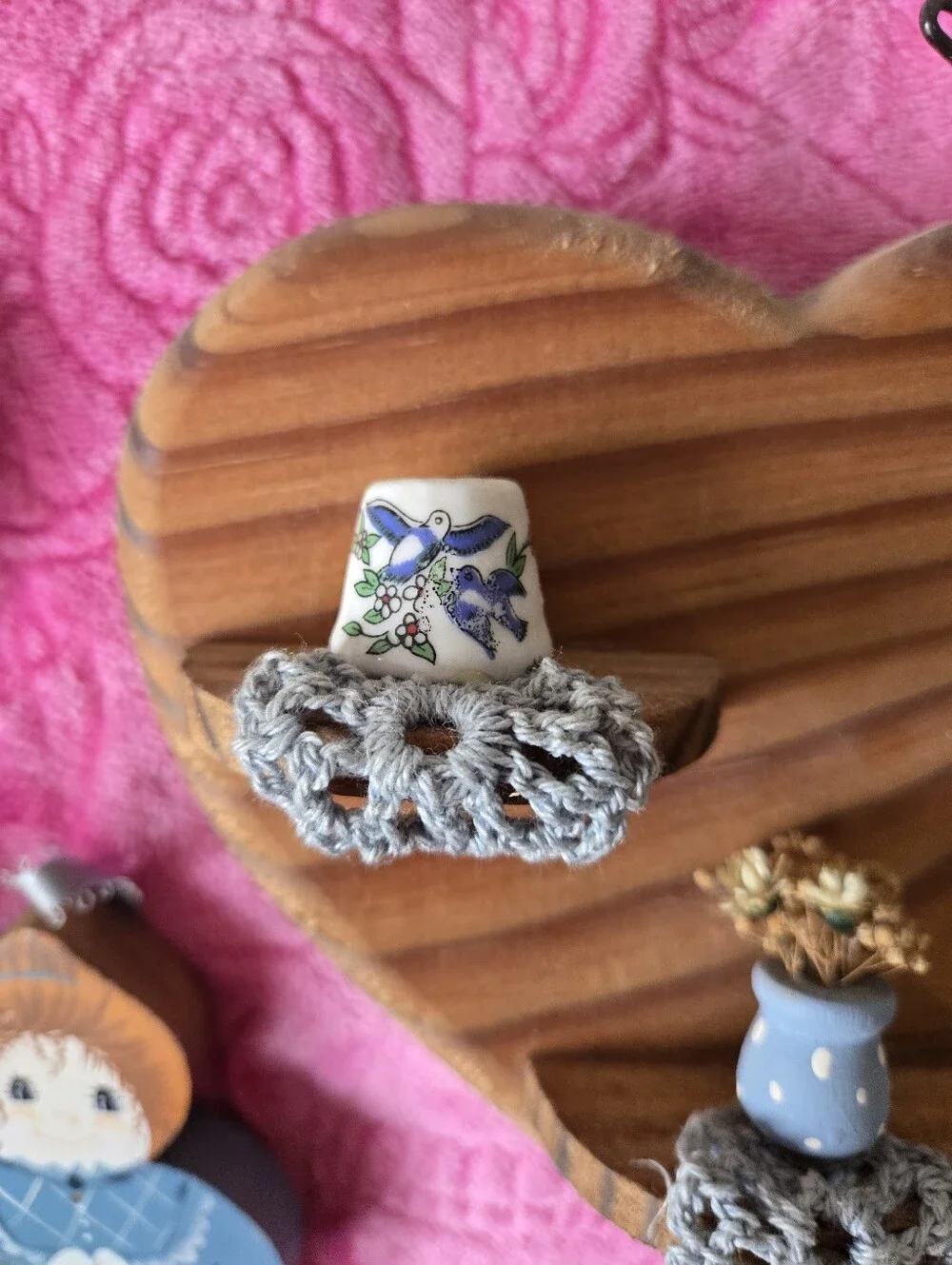 Gorgeous CottageCore Decor Includes Trinket Shelf